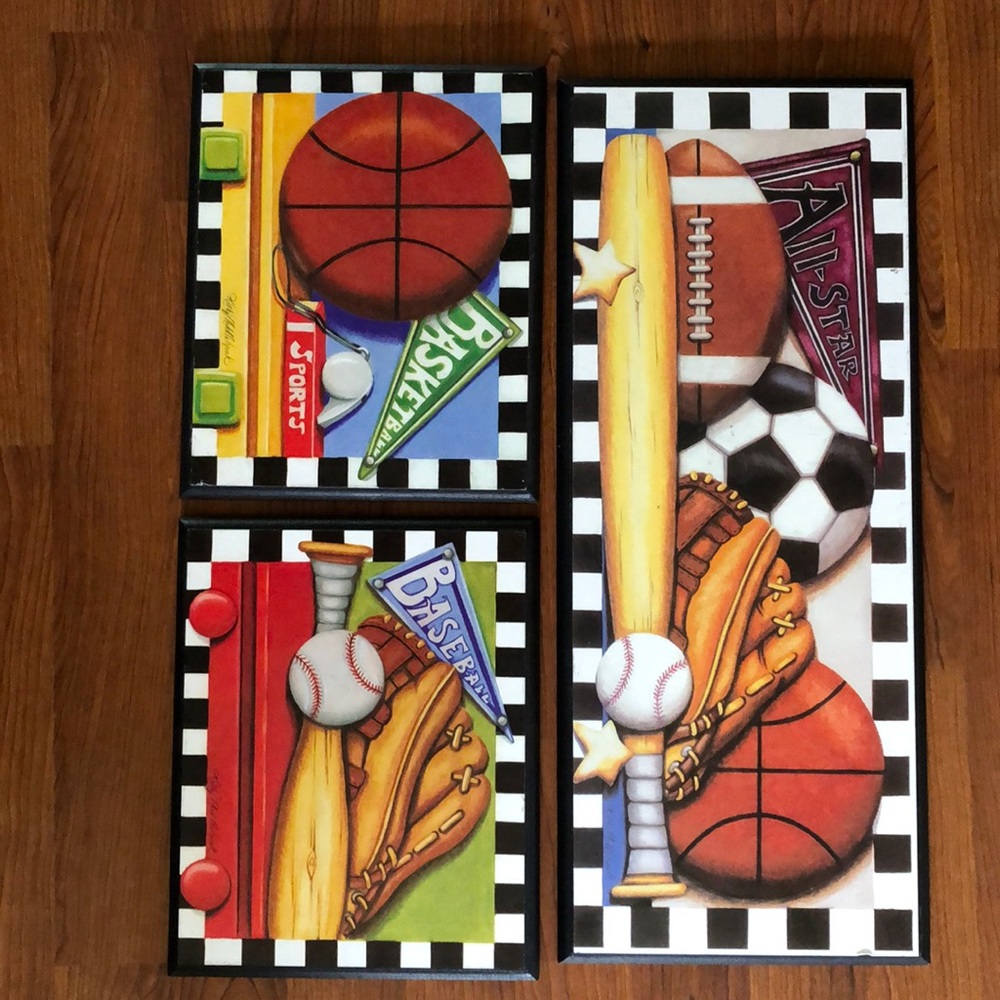 All Star wooden picture collage.